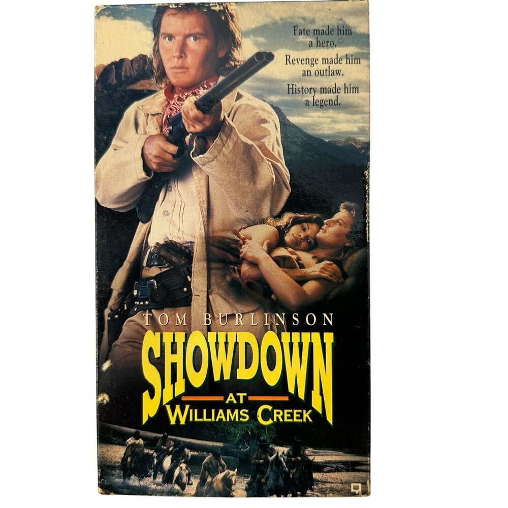 Showdown At Williams Creek VHS 1991 Republic Pictures Tom Burlinson R Movie